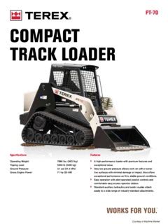 terex pt70 specifications